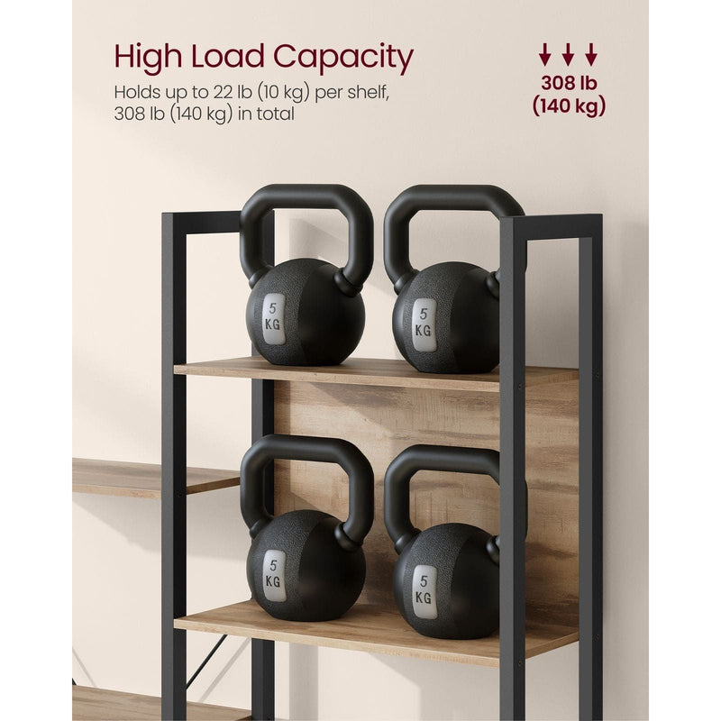 Image of a Large Industrial Bookcase With 14 Shelves by Vasagle Furniture.