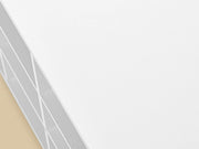 Large White Entryway Shoe Bench With Grey Cushion by Vasagle