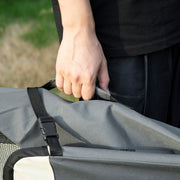 Grey 60cm Foldable Pet Carrier With Cushion for Miniature Dogs and Cats by PawHut