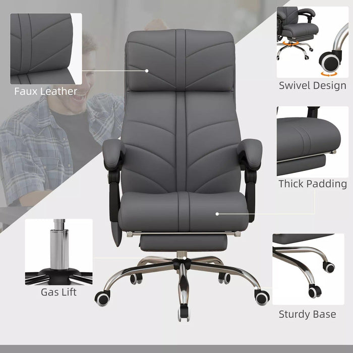 Image of a PU Leather Massage Desk Chair