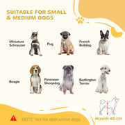 Adjustable Freestanding Wooden Dog Gate for Doorways and Stairs Natural Wood Finish AOSOM
