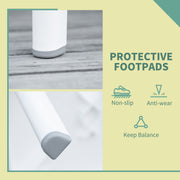 White Garden Lounge Chair and Side Table Set for Outdoor Dining and Relaxing