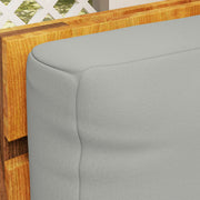 Light Grey 2 Seater Pallet Furniture Cushions UPF20+ 20cm Thick Outdoor Seat Pads by Outsunny