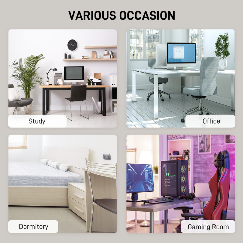 L Shaped Computer Desk With Storage Drawer Home Office Corner Workstation Oak by HOMCOM