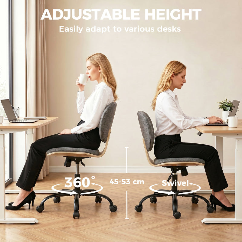 Ergonomic Office Chair for Comfortable Home Working with Adjustable Height