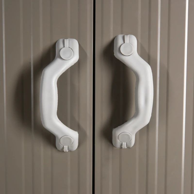 Image of a grey 8x4 metal garden shed with apex roof double doors and a window