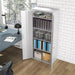 Image of a Lockable Metal Storage Cabinet With 2 Doors and Five Shelves.