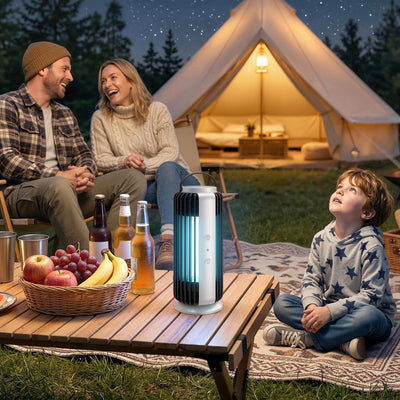 Electric Fly Zapper for Chemical Free Indoor Insect Control with Automatic Sensor Black Grey Outsunny