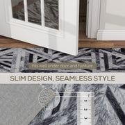 Large Chenille Area Rug Non Slip Washable Carpet For Living Room Or Bedroom Black