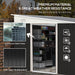 Corrugated Metal Garden Storage Shed Weatherproof Black 3.3 x 2.68m by Outsunny