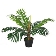 60cm Artificial Palm Tree with 8 Leaves in Nursery Pot for Indoor and Outdoor Use Green
