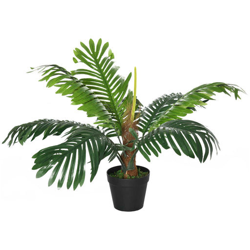 60cm Artificial Palm Tree with 8 Leaves in Nursery Pot for Indoor and Outdoor Use Green