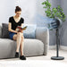 12 Inch Powerful Pedestal Fan with 3 Speeds and Oscillating Function for Home and Office by HOMCOM
