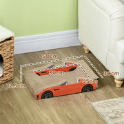 2 in 1 Car Shaped Cat Scratching Board with Catnip for Play and Claw Care Grey