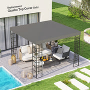 Grey 3 x 3m Gazebo Replacement Canopy by Outsunny