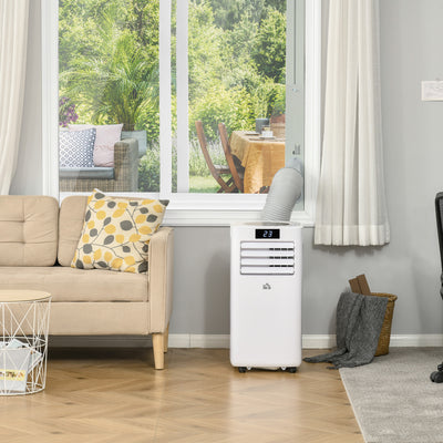 10000 BTU Portable Air Conditioner with Dehumidifier Timer and Remote for Rooms up to 22m²