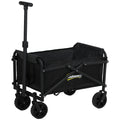 41L Folding Festival Trolley on Wheels 60kg Heavy Duty Garden Cart by Outsunny