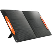 100W Foldable Solar Panel Charger with USB Fast Charging for Camping and Hiking Black AOSOM