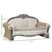 2-in-1 Cat Scratcher with Organic Catnip for Indoor Cats Brown 29.5 x 56 x 26cm by PawHut