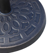 12kg Round Garden Parasol Base Bronze Outdoor Umbrella Stand for 38mm 48mm Poles by Outsunny