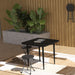 Set of Four Charcoal Grey Folding Carry Stools Lightweight and Portable by Outsunny