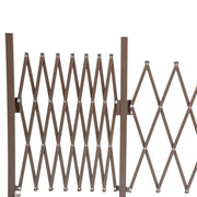 Dark Brown Aluminium Garden Trellis Screen 4m Freestanding Expandable Fence Panel