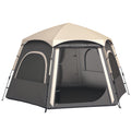 4 Person Dome Tent with Fast 2 Minute Setup for Easy Camping Shelter Dark Grey