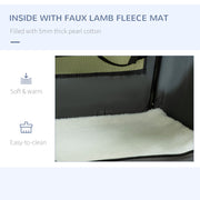 Foldable Pet Carrier With Soft Cushion Ideal for Small Dogs and Cats 70cm, Grey