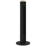 Tower Fan with Quiet Sleep Mode and Remote App Control for Bedrooms and Living Rooms Black AOSOM