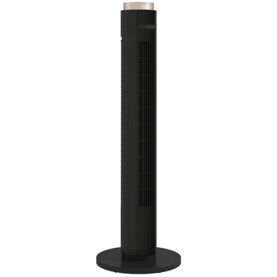 Tower Fan with Quiet Sleep Mode and Remote App Control for Bedrooms and Living Rooms Black AOSOM