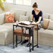 Industrial Drop Leaf Writing Desk 63 cm Space Saving Home Office Work Table