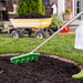 Rolling Lawn Aerator Manual Grass Spike Roller with Detachable Handle by Outsunny