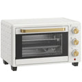 Compact Countertop Mini Oven for Small Kitchens with Easy Clean Tray White