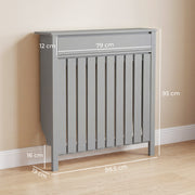 Radiator Cover with Storage Drawer for Hallway Safety and Extra Space Grey Homcom