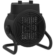 2000W Portable Ceramic Electric Heater With Fan Ideal For Home Or Office Use Black