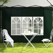 Set of Two Green 3 x 3m Gazebo Side Panels Ideal for Replacing Garden Shelter Walls