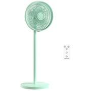 Standing Fan with Remote Control and Timer for Quiet Home Cooling Green AOSOM