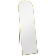Gold Full Length Standing Mirror with Aluminium Frame Ideal for Bedroom or Dressing Room