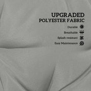 Light Grey 2 Seater Garden Bench Cushion with Backrest and Ties 98 x 100cm by Outsunny