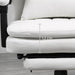 Image of a Cream White Massage Desk Chair With Footrest