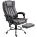 Image of a Dark Grey Massage Executive Office Chair With Footrest