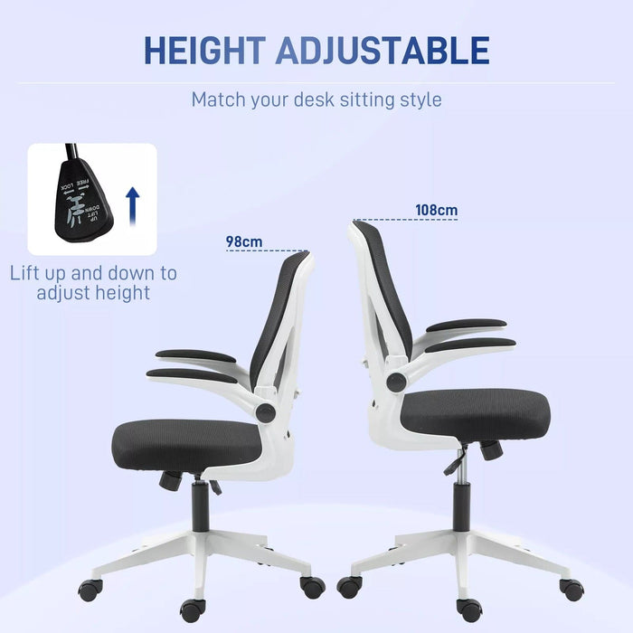 Image of a Mesh Office Chair With flip Up Arms