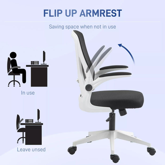 Image of a Mesh Office Chair With flip Up Arms