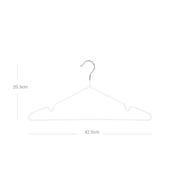 Slim Metal Coat Hanger Set Non Slip Space Saving Design for Wardrobes by Songmics