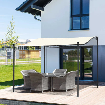 3x3m Elegant Metal Pergola Canopy Outsunny