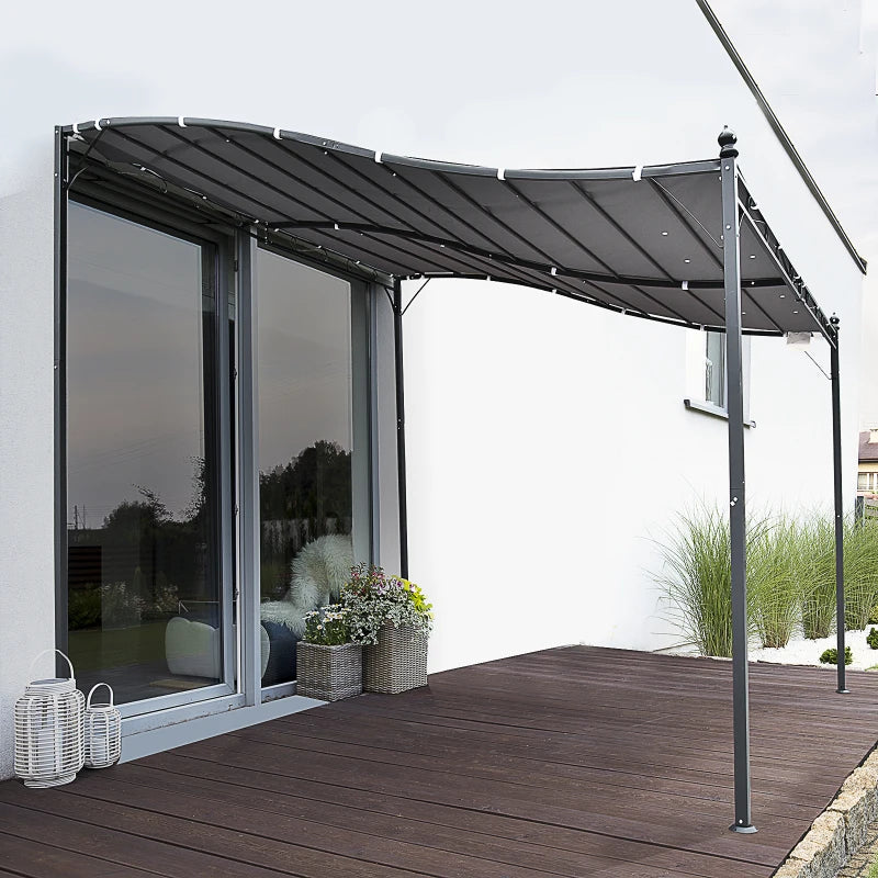 3x3m Elegant Metal Pergola Canopy