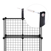 Modular Metal Wire Bookcase Storage Shelving Unit for Home or Office by Songmics