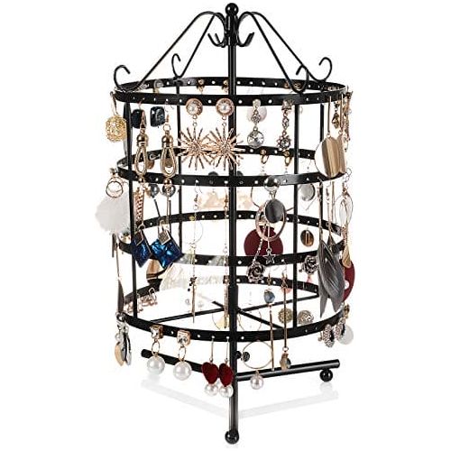 Metal Jewellery Stand, Black Songmics