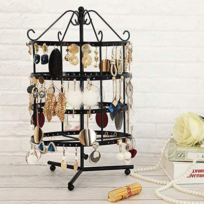Metal Jewellery Stand, Black Songmics