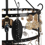 Metal Jewellery Stand, Black Songmics